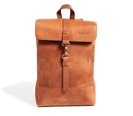 Leren Rugzak Bryce cognac | 17"