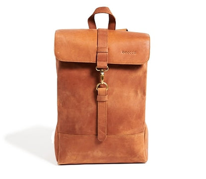 Leren Rugzak Bryce cognac | 17"
