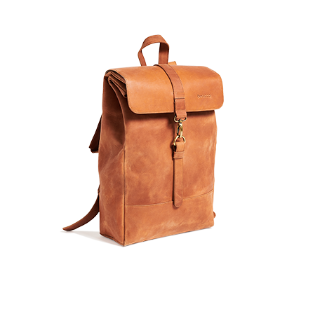 Leren Rugzak Bryce cognac | 17"