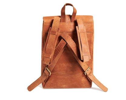 Leren Rugzak Bryce cognac | 17"