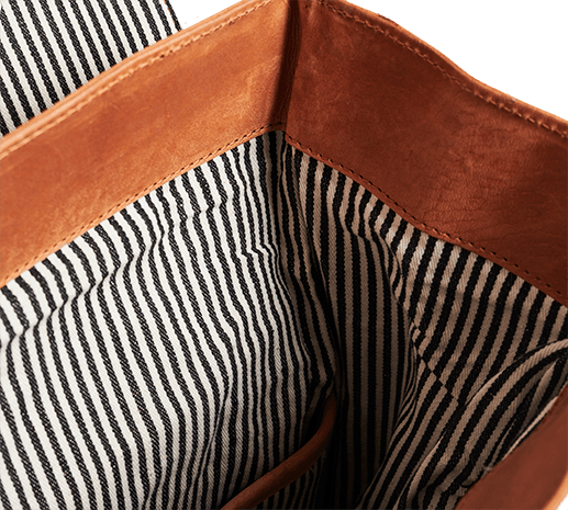 Leren Rugzak Bryce cognac | 17"