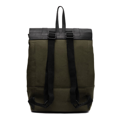 Leren Rugzak Finn groen - 17"