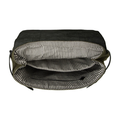 Leren Rugzak Finn groen - 17"
